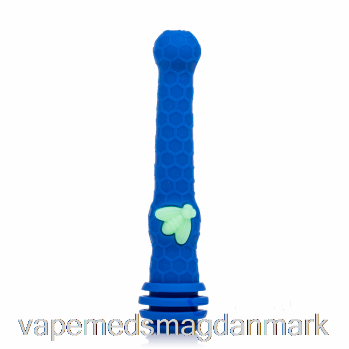 Vape Med Smag Stratus Honning Dipper Silikone Dup Halm Navy / Uv Bee (blå / Uv Grøn Bi)